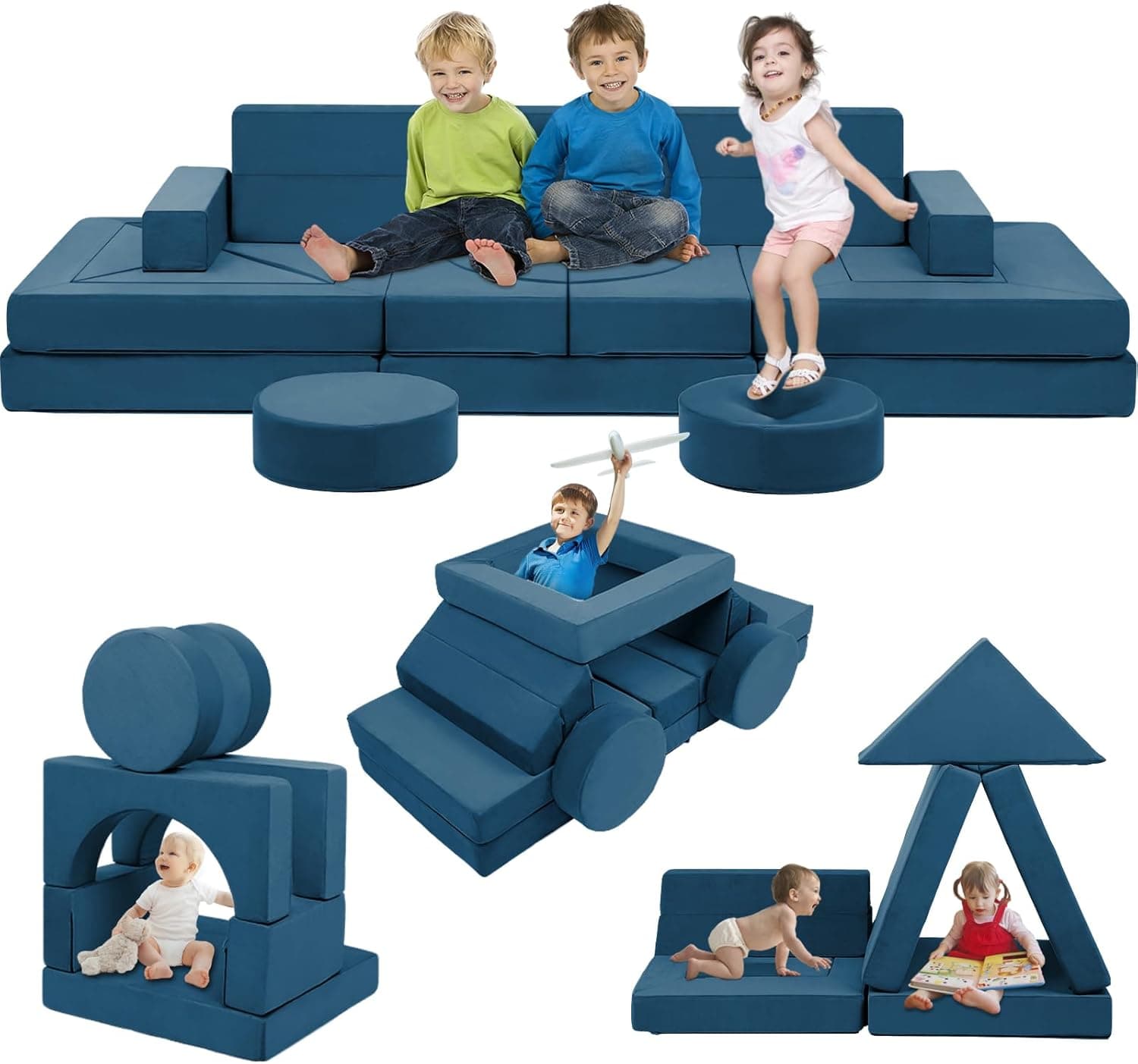 Kinder Spielsofa fuer das Kinderzimmer – Vielseitig, weich und robust