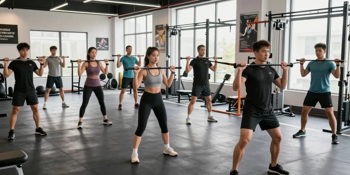 Training mit Utinon Steroide für Muskelaufbau in einem modernen Fitnessstudio