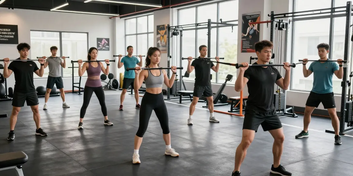 Training mit Utinon Steroide für Muskelaufbau in einem modernen Fitnessstudio